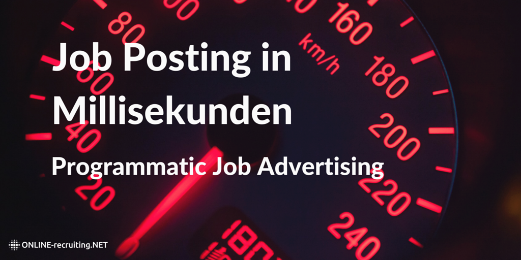 Was sind Programmatic Job Advertising und Real Time Bidding