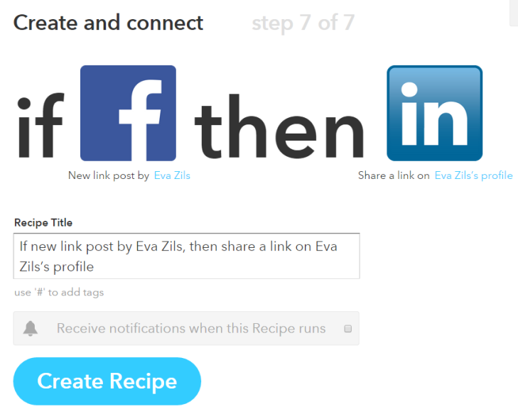 IFTTT-create-recipe-fertigstellen