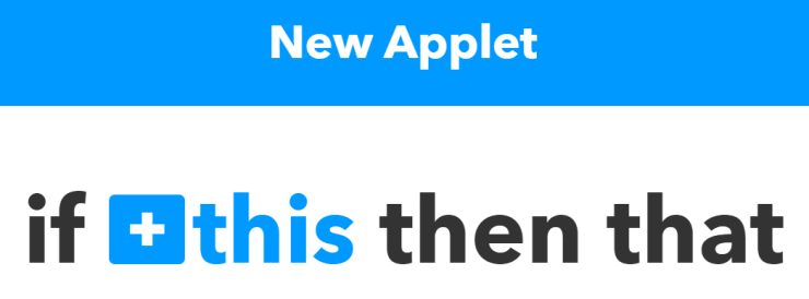 IFTTT-new-applet